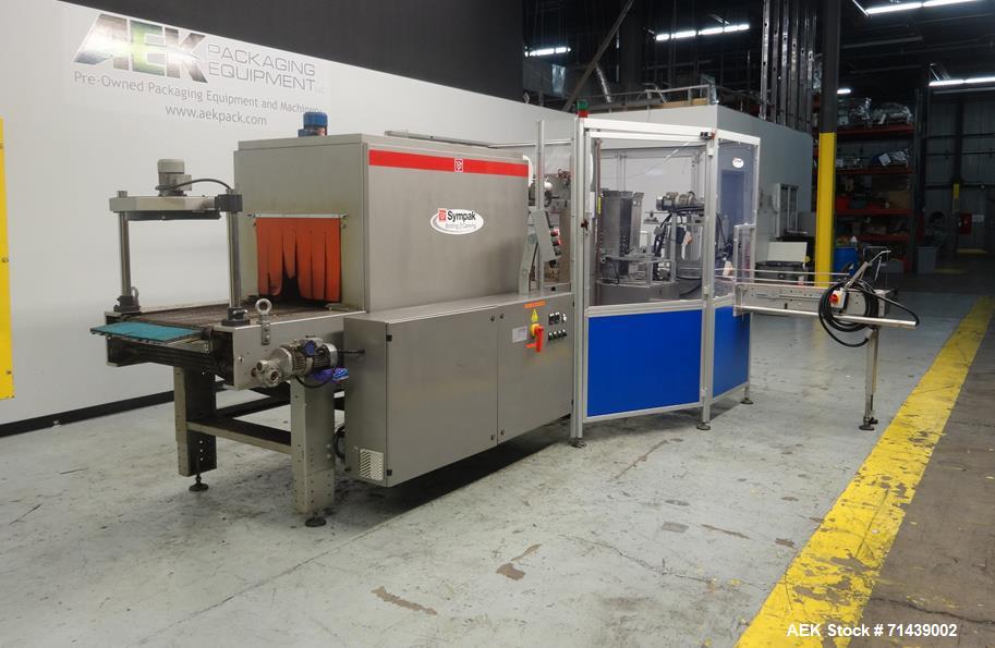 Used Sympac Model 16/16/4 Tribloc 16.9 oz Bottle Water Filling Line