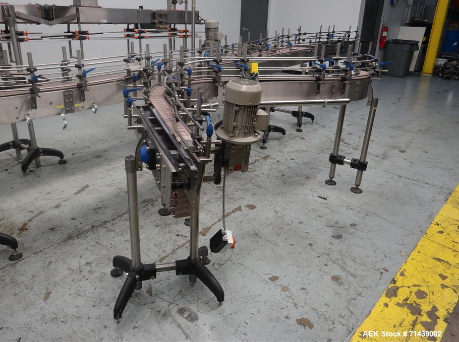 Used Sympac Model 16/16/4 Tribloc 16.9 oz Bottle Water Filling Line