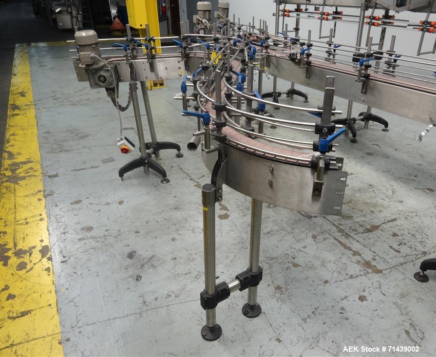 Used Sympac Model 16/16/4 Tribloc 16.9 oz Bottle Water Filling Line