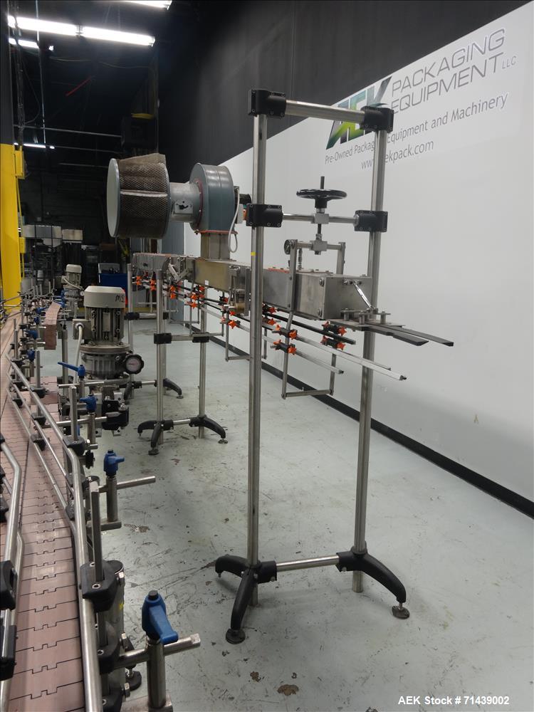 Used Sympac Model 16/16/4 Tribloc 16.9 oz Bottle Water Filling Line