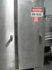 Used I&H Pasteurizer/Cooler, Approximately 14' x 60', Stainless Steel. Cooling tunnel with plastic Intralox-style belt. Discharge end drive. Modular construction consisting of (7) 8’ long sections. I...