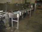 Used I&H Pasteurizer/Cooler, Approximately 14' x 60', Stainless Steel. Cooling tunnel with plastic Intralox-style belt. Discharge end drive. Modular construction consisting of (7) 8’ long sections. I...