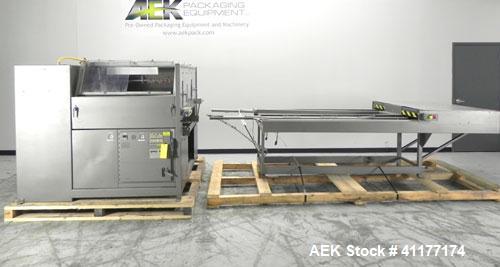Used Alloyd Model 16SC1216 Blister Sealer. Capable of speeds from 6 to 20 cycles per minute. Has 16 stations with 12" (wide) X 16" (long) seal area. Machine has (8) load stations. Seal temperature ra...