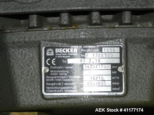 Used Alloyd Model 16SC1216 Blister Sealer. Capable of speeds from 6 to 20 cycles per minute. Has 16 stations with 12" (wide) X 16" (long) seal area. Machine has (8) load stations. Seal temperature ra...