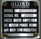 Used- Alloyd Model 16SC1216 Blister Sealer. Capable of speeds from 6 to 20 cycles per minute. Has 16 stations with 12