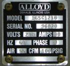 Used Alloyd Model 16SC1216 Blister Sealer. Capable of speeds from 6 to 20 cycles per minute. Has 16 stations with 12