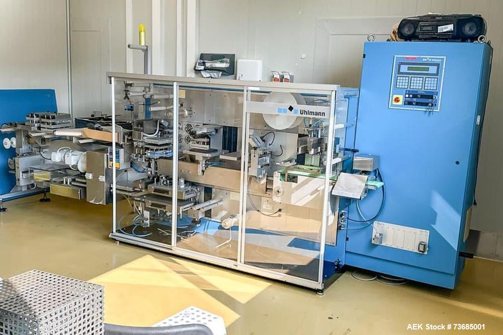 Used Uhlmann UPS 300 Automatic Inline Blister Sealer – Pharmaceutical Blister Packaging Machine for PVC/ALU Blisters