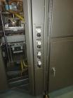 Used Alloyd Straight Line Blister Card Sealer, Model 13SL14284FE, Serial #2000-099. Manual load, max seal area is 14