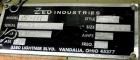 Used ZED Industries Model 15-111 Inline Blister Sealer Card Machine