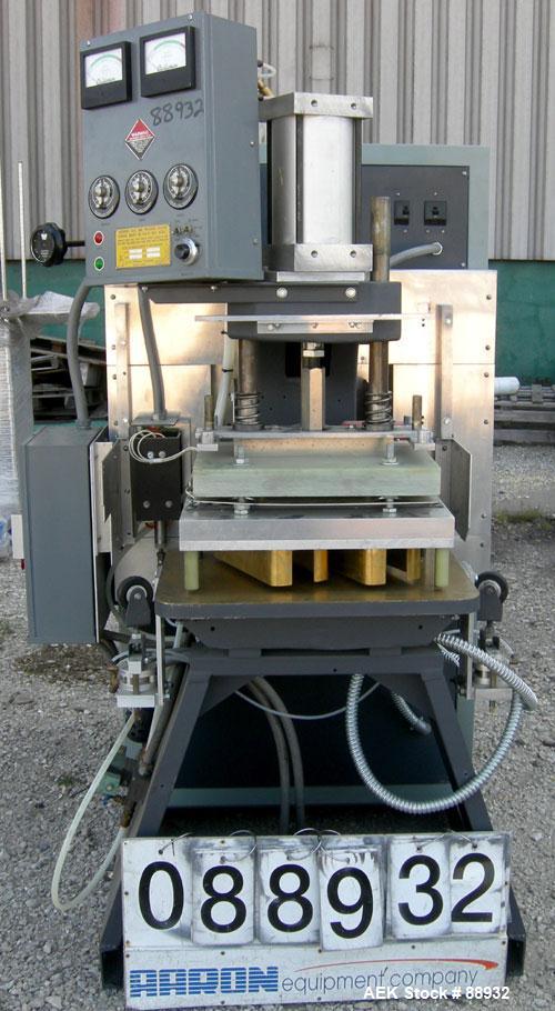USED: Callanan RF sealing machine, 10 kw, model 100SP. 18" x 24" press, heated upper plate 14" x 20". Equipped with separate grid and plate meters, solid state rectifiers, tube type fast arc suppress...