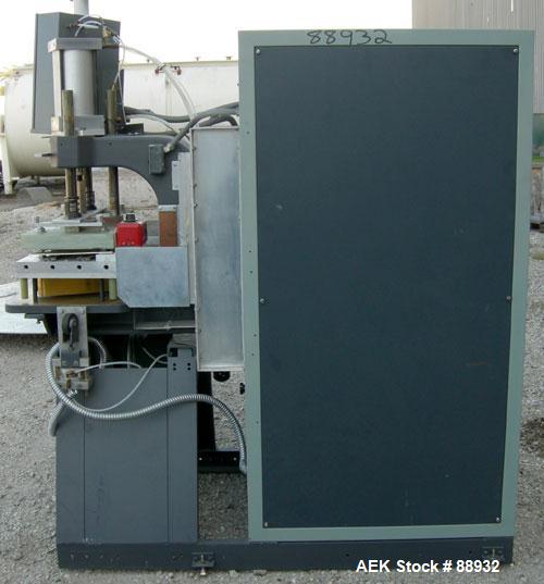 USED: Callanan RF sealing machine, 10 kw, model 100SP. 18" x 24" press, heated upper plate 14" x 20". Equipped with separate grid and plate meters, solid state rectifiers, tube type fast arc suppress...