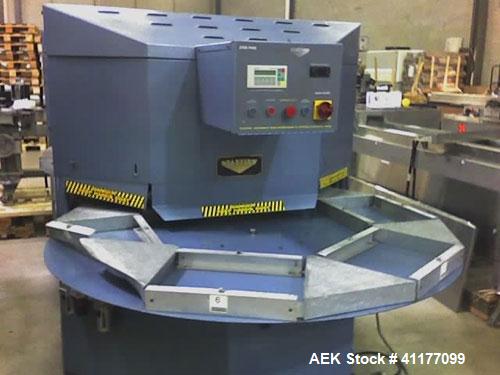 Used Starview PHS6-1418 rotary blister sealer. Maximum 14" x 18" seal area.  1/60/220V, 30 amp unit with plc controls. Cylinder bore size: 2 at 6". Working temperatures: Hot station (plastic to plast...
