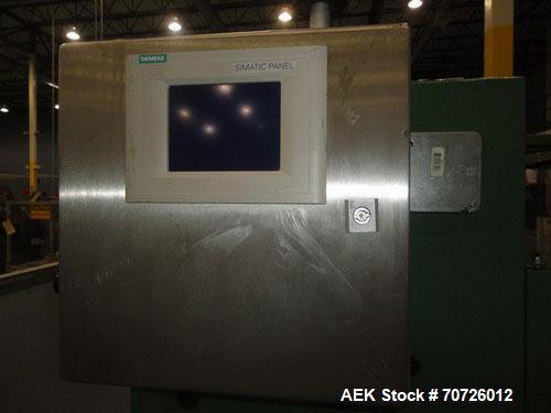 Used Alloyd Model 4S-1216 Four Station Rotary Blister Sealer. Capable of speeds 10 to 20 indexes per minute, indexes per minute multiplied by the number of packages per nesting tray. Package size max...