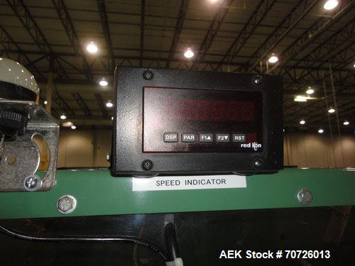 Used Alloyd Model 4S-1216 Four Station Rotary Blister Sealer. Capable of speeds 10 to 20 indexes per minute, indexes per minute multiplied by the number of packages per nesting tray. Package size max...