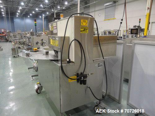 Used Starview 4 Position Rotary Card Sealer, Model ERB-F-7-18X22, Serial #1174, new 1998, 1/60/220V. Manual load product, portable. Machine features one seal station with multiple loading stations fo...