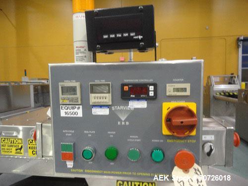 Used Starview 4 Position Rotary Card Sealer, Model ERB-F-7-18X22, Serial #1174, new 1998, 1/60/220V. Manual load product, portable. Machine features one seal station with multiple loading stations fo...