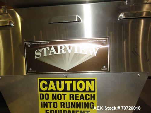 Used Starview 4 Position Rotary Card Sealer, Model ERB-F-7-18X22, Serial #1174, new 1998, 1/60/220V. Manual load product, portable. Machine features one seal station with multiple loading stations fo...