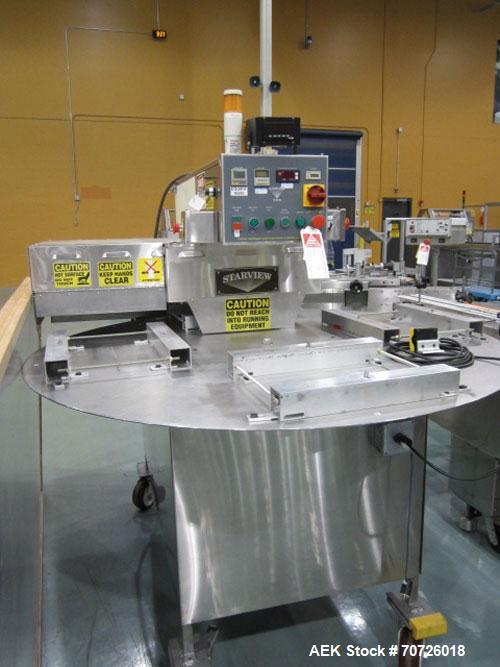 Used Starview 4 Position Rotary Card Sealer, Model ERB-F-7-18X22, Serial #1174, new 1998, 1/60/220V. Manual load product, portable. Machine features one seal station with multiple loading stations fo...