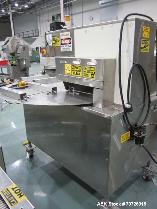 Used Starview 4 Position Rotary Card Sealer, Model ERB-F-7-18X22, Serial #1174, new 1998, 1/60/220V. Manual load product, portable. Machine features one seal station with multiple loading stations fo...