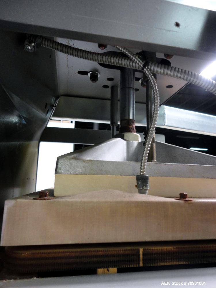 Used Visual Packaging System Model SDS6C (6) Station Semi-Automatic Rotary Blister Sealer. Has 14" x 18" Seal Area, 3-1/4" Blister Depth, Seal Pressure of 2,900 lbs. @ 100psi, and Variable Cycle Spee...