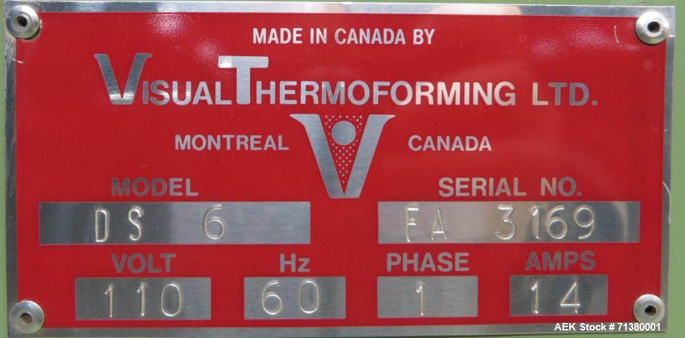 Used Visual Thermoforming Model DS 6 Rotary Blister Sealer