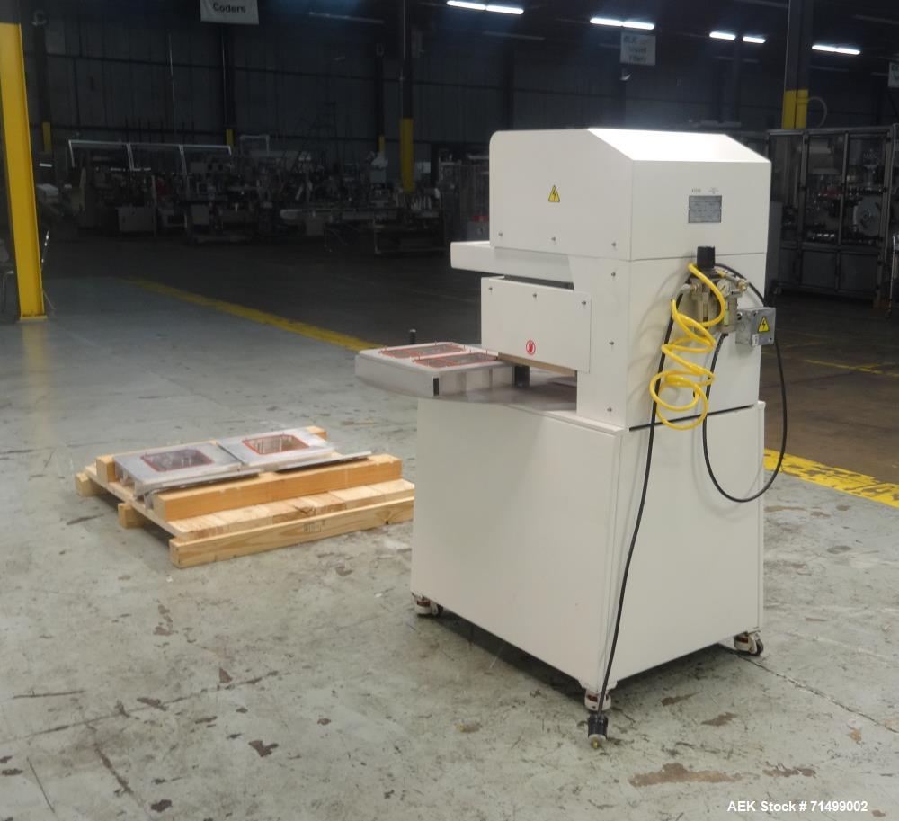 Used- Visual Packaging System Pharmaceutical Semi-Auto Rotary Blister Sealer