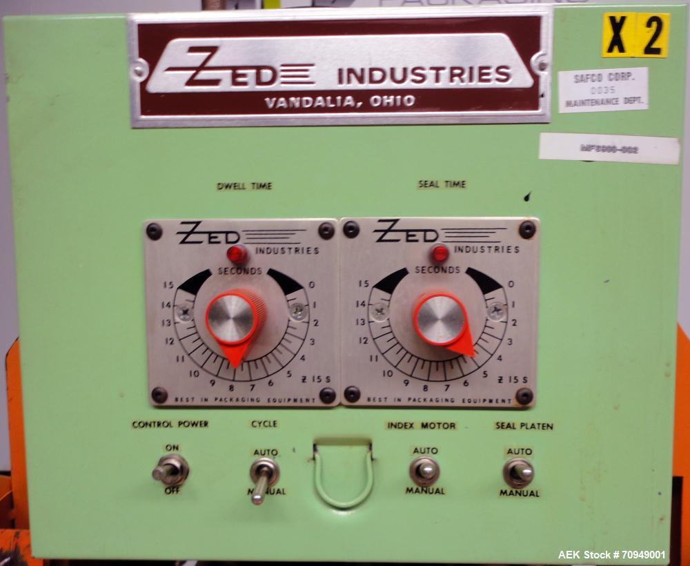 Used Zed Model 15RS Six Station Rotary Blister Heat Sealer