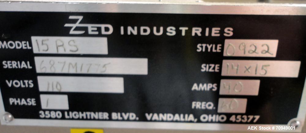 Used Zed Model 15RS Six Station Rotary Blister Heat Sealer