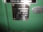 Used Alloyd Model 4S-1216 Four Station Rotary Blister Sealer. Capable of speeds 10 to 20 indexes per minute, indexes per minute multiplied by the number of packages per nesting tray. Package size max...