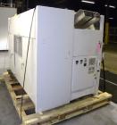 Used Alloyd Brands Four Station Rotary Blister Sealer, Model 4SM1216sn 93-824. Capable of speeds 10 to 20 indexes per minute, indexes per minute multiplied by the number of packages per nesting tray....