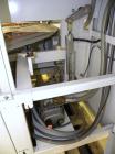 Used Alloyd Brands Four Station Rotary Blister Sealer, Model 4SM1216sn 93-824. Capable of speeds 10 to 20 indexes per minute, indexes per minute multiplied by the number of packages per nesting tray....