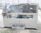 Used Alloyd Brands Four Station Rotary Blister Sealer, Model 4SM1216sn 93-824. Capable of speeds 10 to 20 indexes per minute, indexes per minute multiplied by the number of packages per nesting tray....