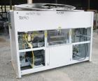 Used Alloyd Brands Four Station Rotary Blister Sealer, Model 4SM1216sn 93-824. Capable of speeds 10 to 20 indexes per minute, indexes per minute multiplied by the number of packages per nesting tray....