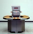 Used Visual Packaging System Model SDS6C (6) Station Semi-Automatic Rotary Blister Sealer. Has 14