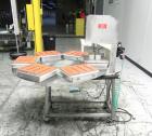 Used Visual Thermoforming Six Station Rotary Blister Sealer, model D-S-6-F. 51'' diameter turntable. 12” x 14” (30 cm x 35 cm) seal area. Blister depth 3 ¼” (8.26 cm) standard, seal pressure 2,000 lb...