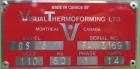 Used Visual Thermoforming Model DS 6 Rotary Blister Sealer