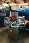 Used Visual Packaging Thermoforming Six Station Rotary Blister Sealer, model ESDS-6. Approximately 78” diameter turntable, 18