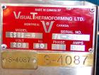 Used Visual Packaging Thermoforming Six Station Rotary Blister Sealer, model ESDS-6. Approximately 78” diameter turntable, 18