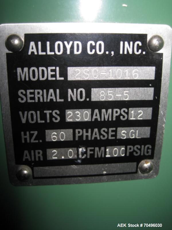 Used- Alloyd Heat Sealer, Model 2SC-1016