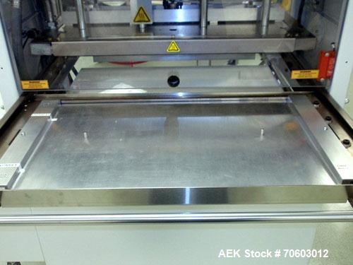 Used Alloyd Shuttle Blister Sealer, Model AERGO2 PLUS. Semi automatic design, 208-230 volt, serial# M2006-046, new 2006.