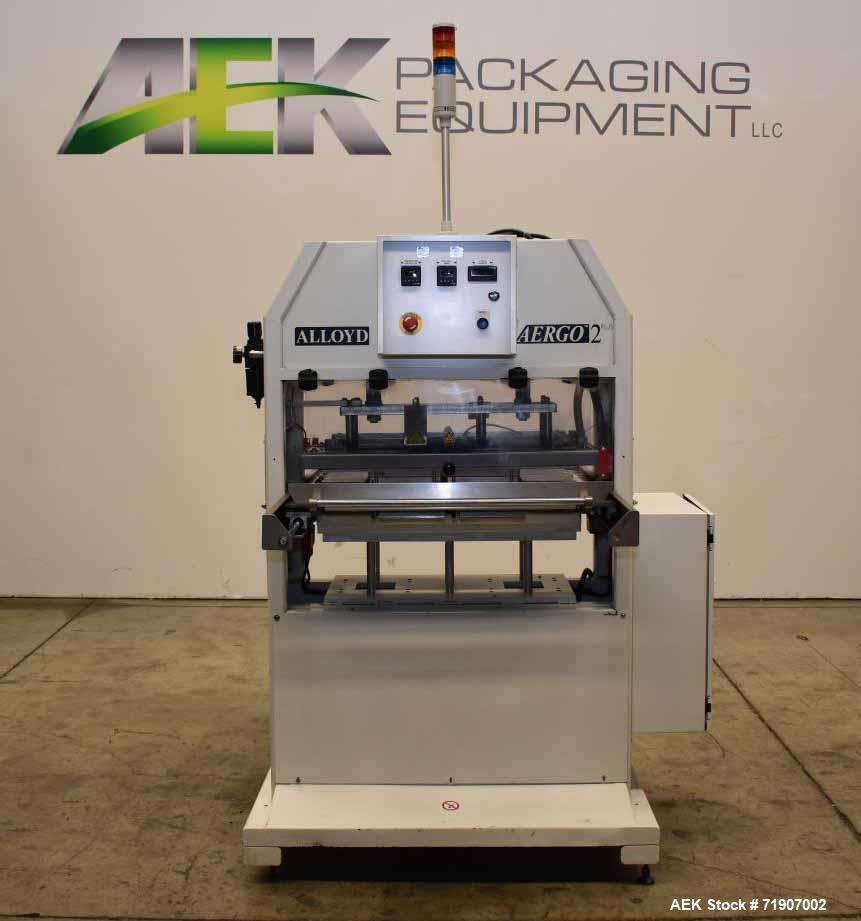 Used Alloyd Aergo 2 Plus Semi Automatic Shuttle Style Blister Sealer.