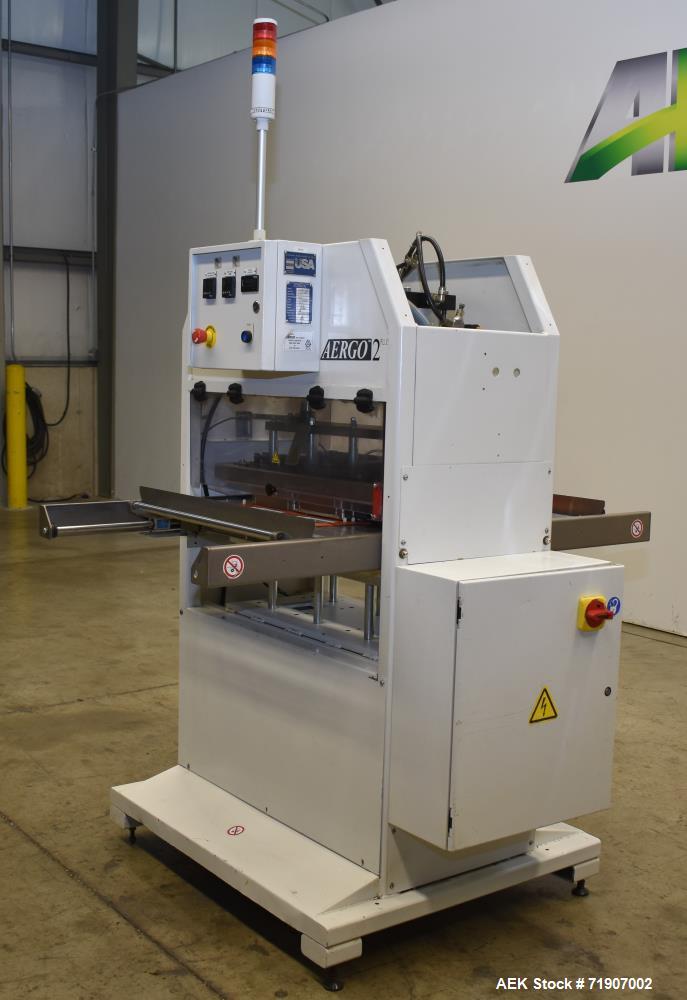 Used Alloyd Aergo 2 Plus Semi Automatic Shuttle Style Blister Sealer.