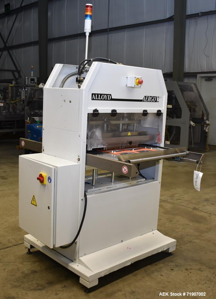 Used Alloyd Aergo 2 Plus Semi Automatic Shuttle Style Blister Sealer.