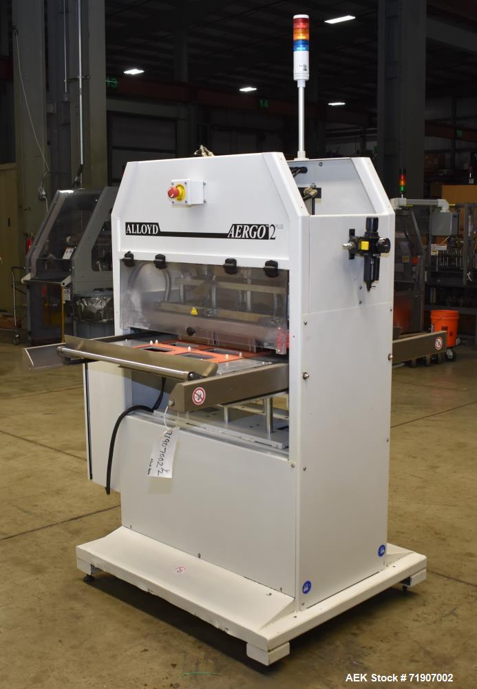 Used Alloyd Aergo 2 Plus Semi Automatic Shuttle Style Blister Sealer.