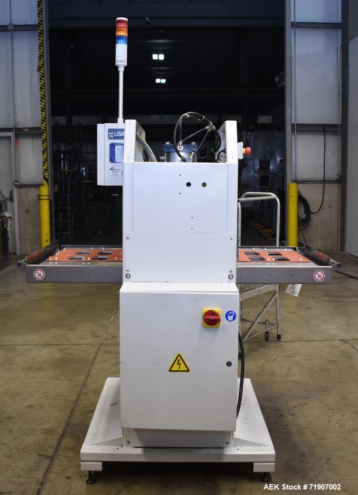 Used Alloyd Aergo 2 Plus Semi Automatic Shuttle Style Blister Sealer.
