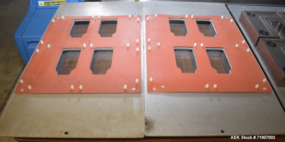 Used Alloyd Aergo 2 Plus Semi Automatic Shuttle Style Blister Sealer.