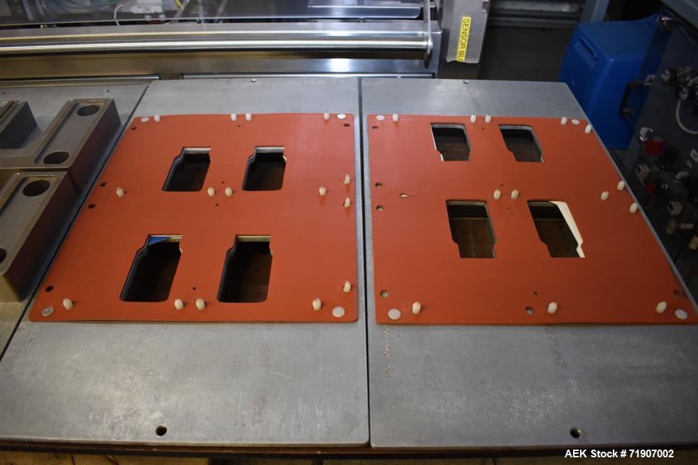 Used Alloyd Aergo 2 Plus Semi Automatic Shuttle Style Blister Sealer.