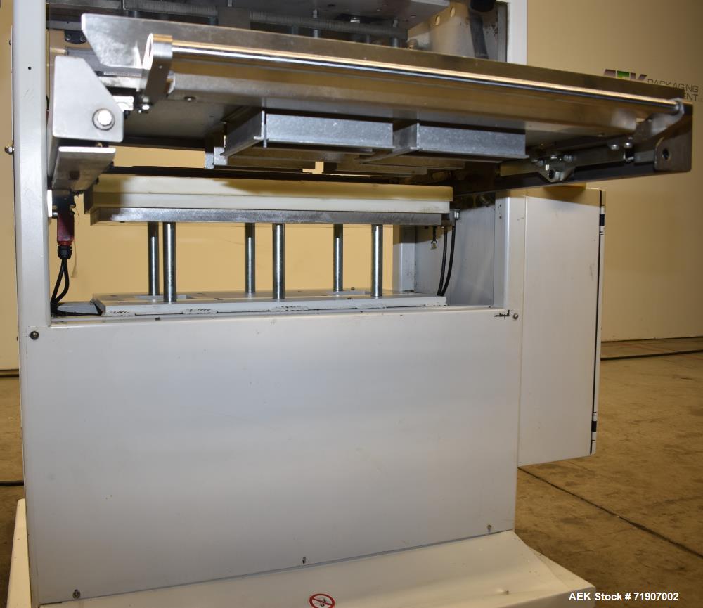 Used Alloyd Aergo 2 Plus Semi Automatic Shuttle Style Blister Sealer.