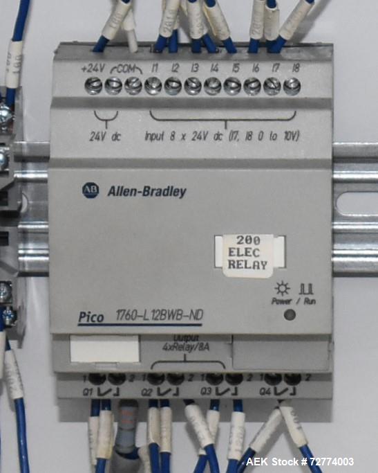 Used Alloyd Aergo 2 Plus Semi Automatic Shuttle Style Blister Sealer. Capable of speeds up to 8 cycles per minute. Sealing capacity: 14" x 28". Temperature range: Ambient - 550 degrees F. Two station...