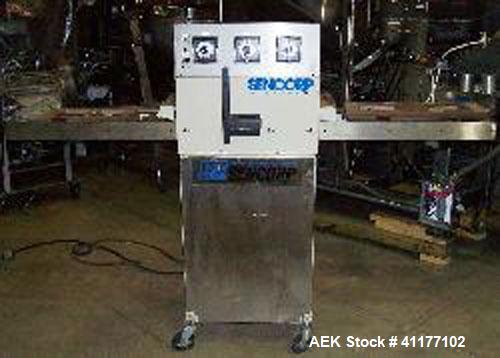 Used Sencorp F-20 Blister Sealer. Sentinel two station shuttle blister sealer has a 13" x 21" seal area. Maximum blister depth: 4.5". Cylinder size: 3.5".Air requremets: 65 to 100 psi. Voltage: 220 v...